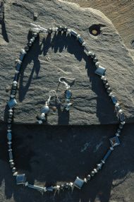 Hematite necklace and earrings